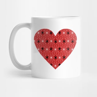 Spider Web Heart Mug